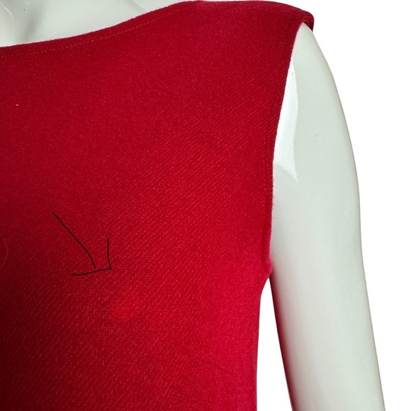 vintage: 60s Betty Barclay Red Sheath Dress - Picture 4 of 10